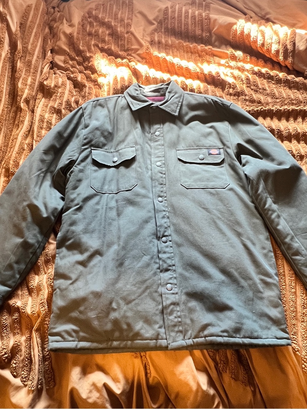 Dickies Olive Green Military-Style Field Jacket